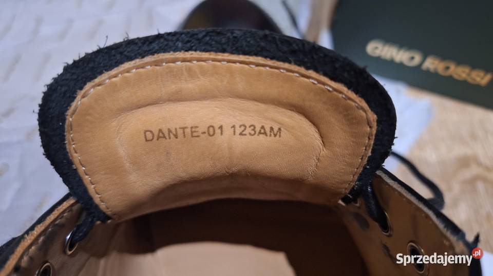 Gino Rossi męskie półbuty wizytowe 43 czarne Legionowo