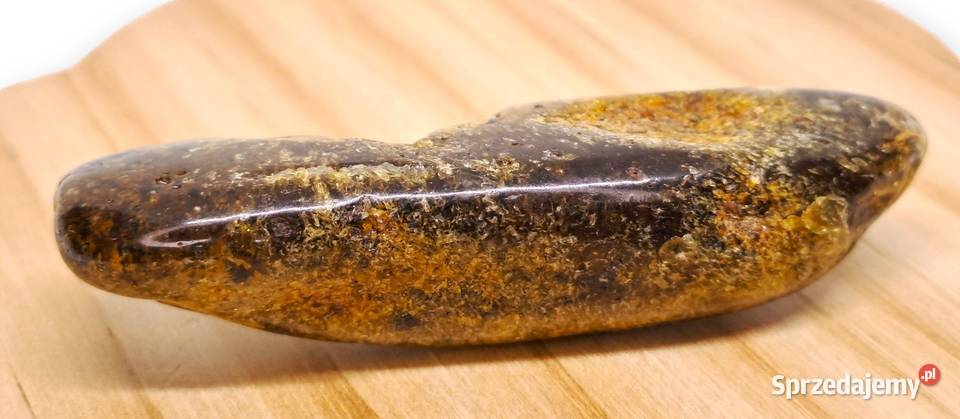 Broszka z bursztynu bursztyn bryłka 1492 Warszawa