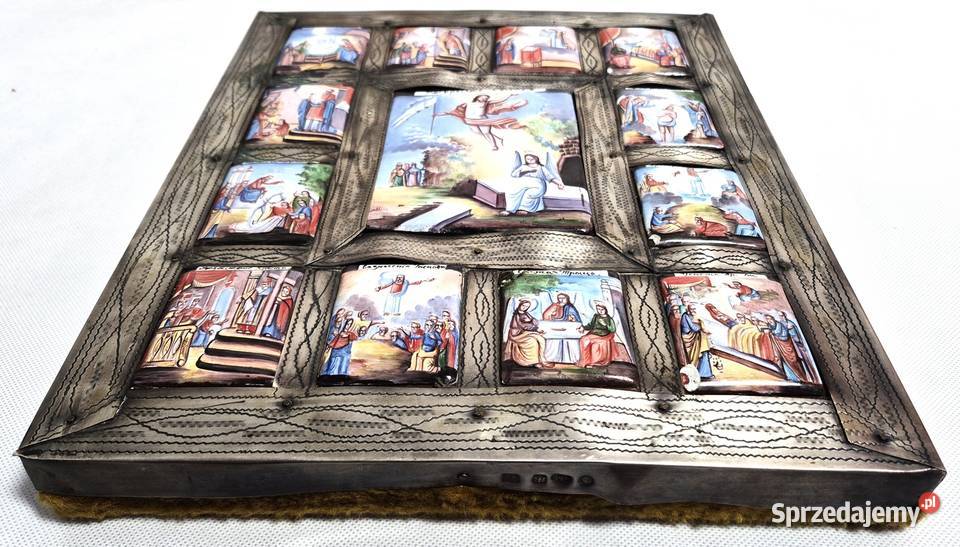 Ikona Prazdniki srebro 163 Warszawa