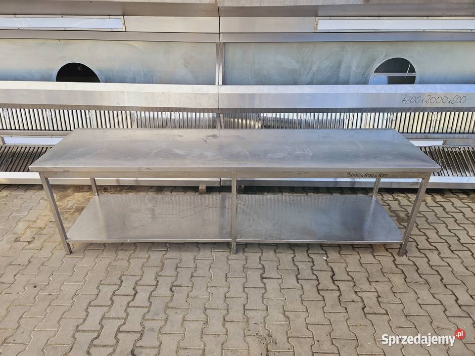 Stół roboczy 300x80x85 z półką Gastronomia Krotoszyn