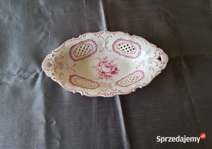 Porcelanowy zdobiony półmisek mazowieckie sprzedam