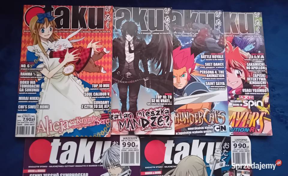 Otaku magazyn mangi i anime Numery 35678 i 9 Koźminek sprzedam