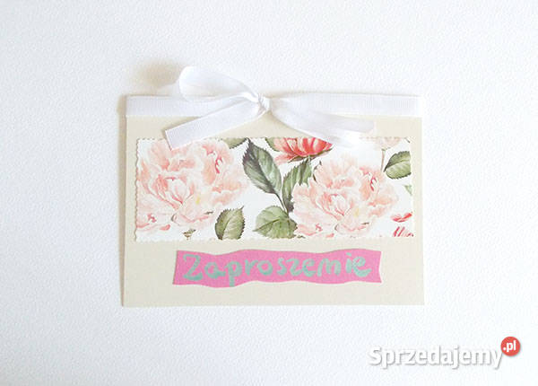 pastelowe zaproszenia ogólne zaproszenia vintage Kielce