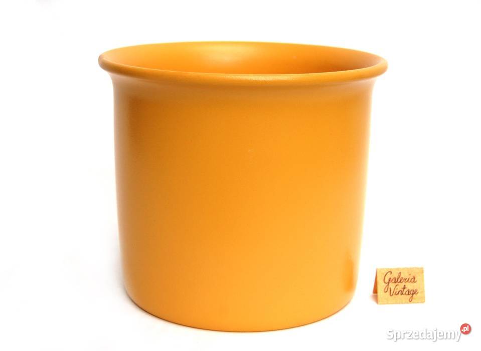 Scheurich ceramiczna osłonka na doniczkę żółta żółty Lublin