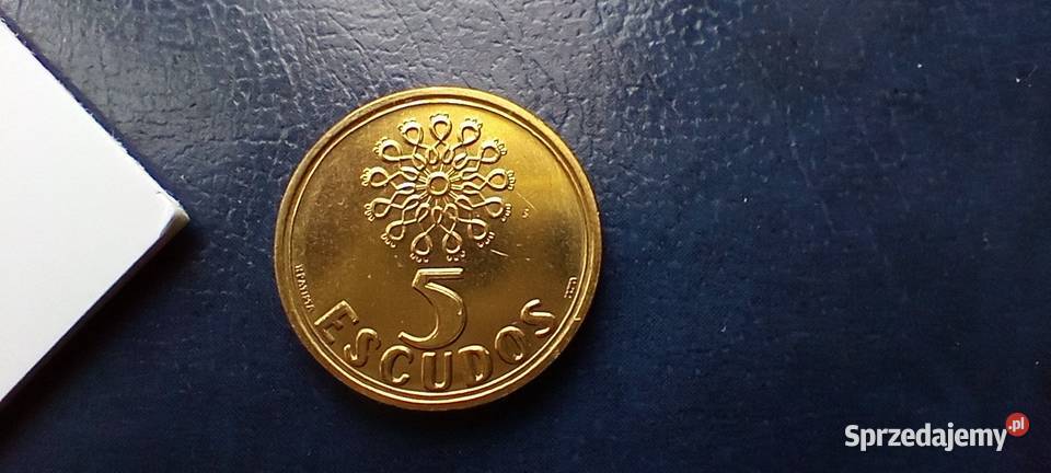Stare monety 5 eskudos 2001 Portugalia Lesko