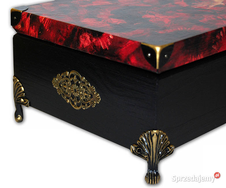 SZKATUŁKA pudełko drewniane 8 przegród CARMEN Bydgoszcz