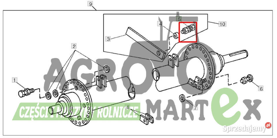 H32147 NAKRĘTKA CALOWA M95 JD Wichrów