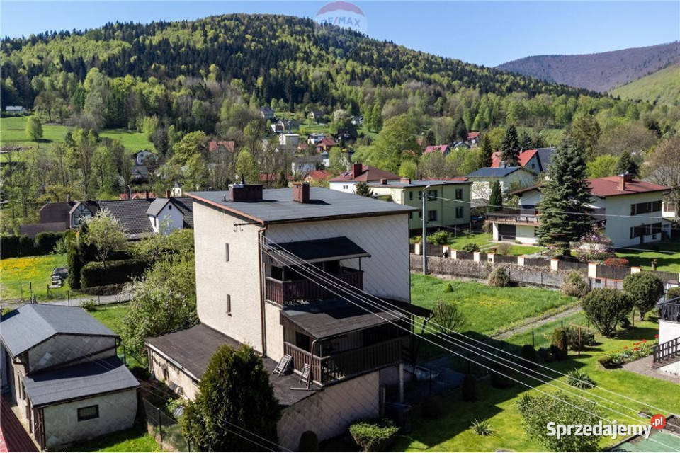 Dom w Bystrej widok na Szyndzielnię duża działka gazowe śląskie Bystra