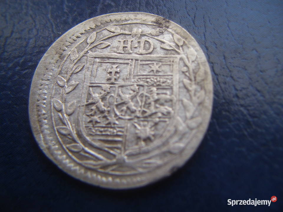 Stare monety 2 albus 1708 Niemcy srebro Lesko