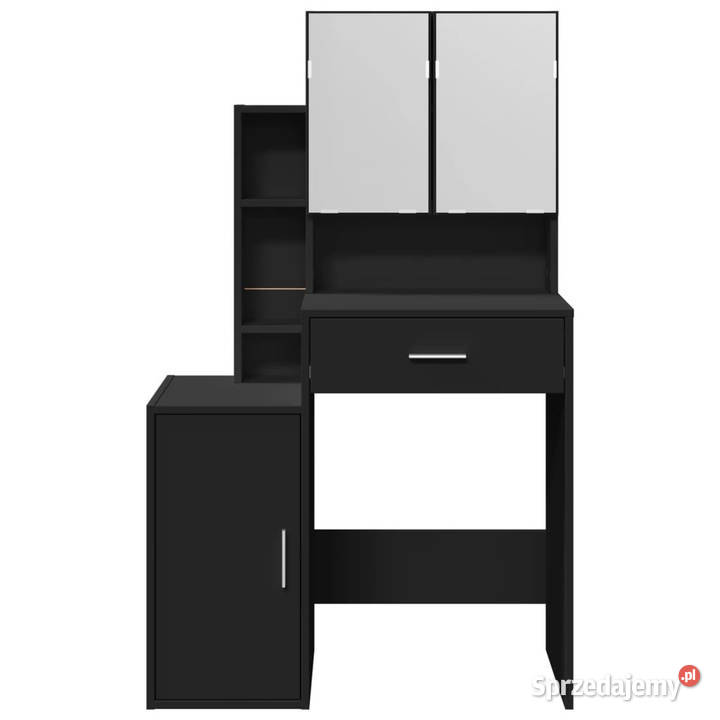 Toaletka z szafką czarna 80x35x132 WM848235 Warszawa