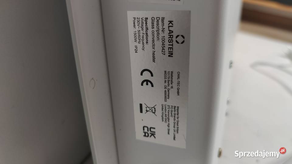 Grzejnik konwektorowy Klarstein Bornholm Smart