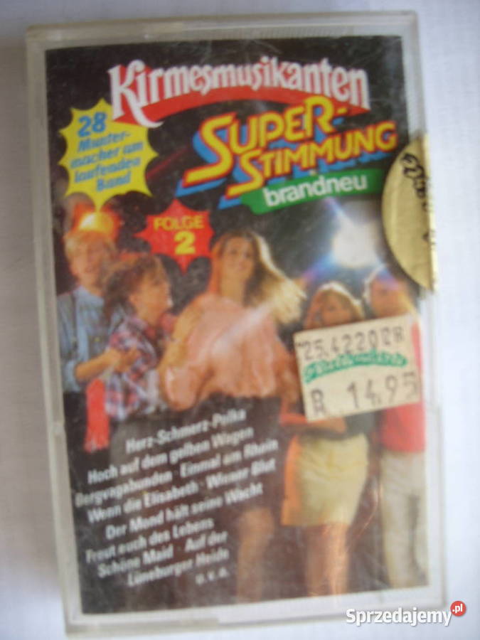 Kaseta dance SUPER STIMMUNG FOLGE 2 1981 Kultura i Rozrywka Wołów