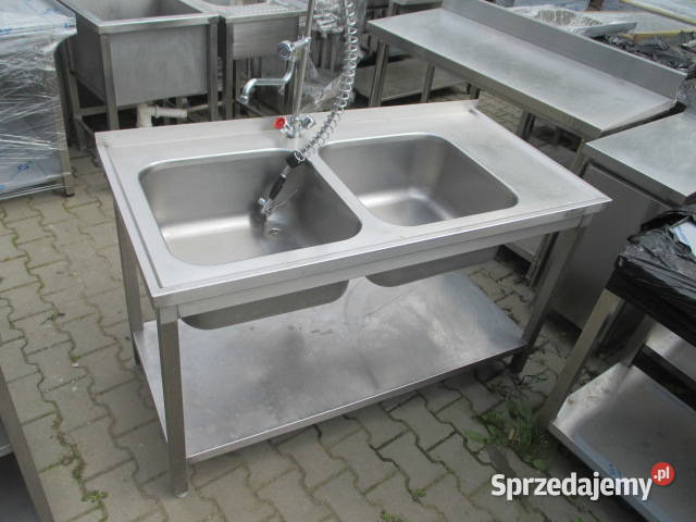 Zlew Gastronomiczny 2 Komorowy Z Półką Baterią wielkopolskie Ostrów Wielkopolski