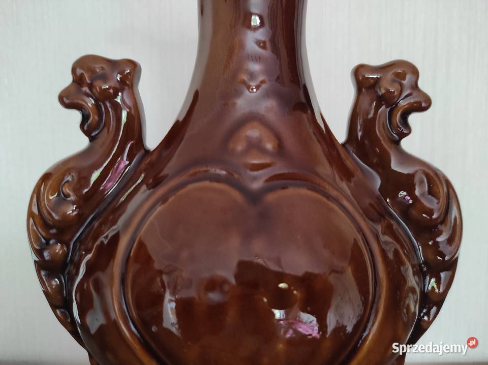 Wazon ceramiczny PRL Warpechy Stare