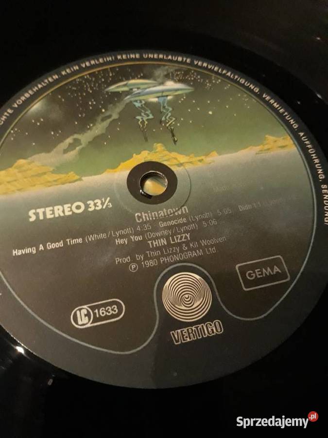 THIN LIZZY Chinatown Orginał Phonogram 1980 rock podkarpackie Rzeszów sprzedam