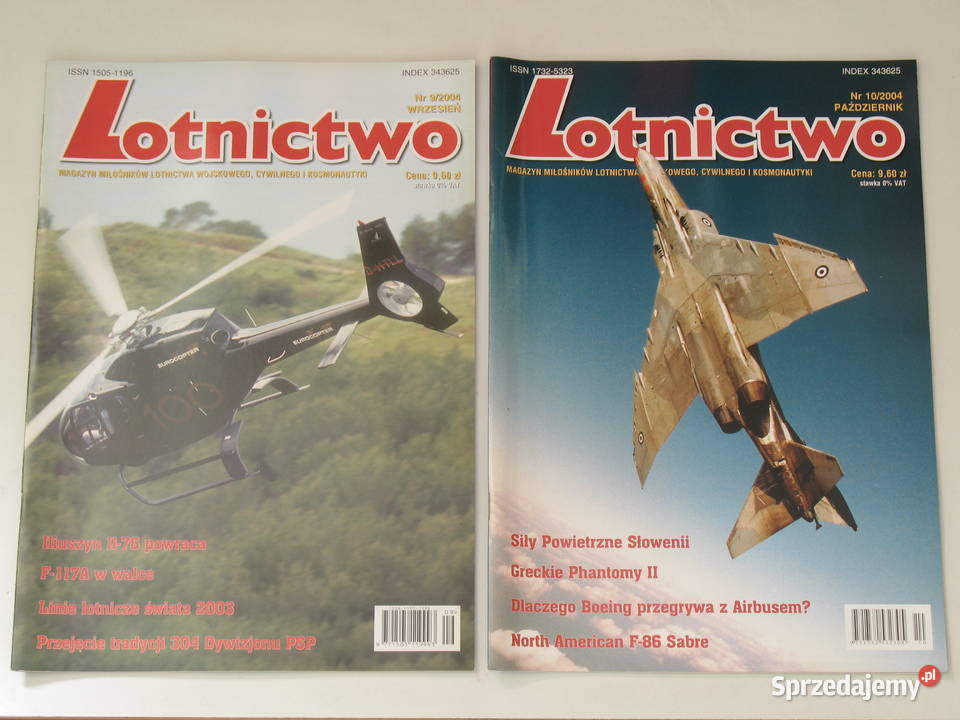 Lotnictwo kompletny rocznik 2004 12 numerów Wojsko i militaria Kraków