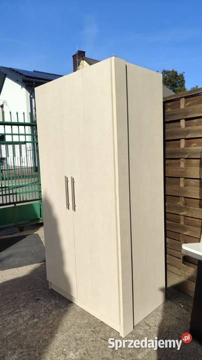 Duża szafa 2drzwiowa biurowa z drążkiem Warszawa