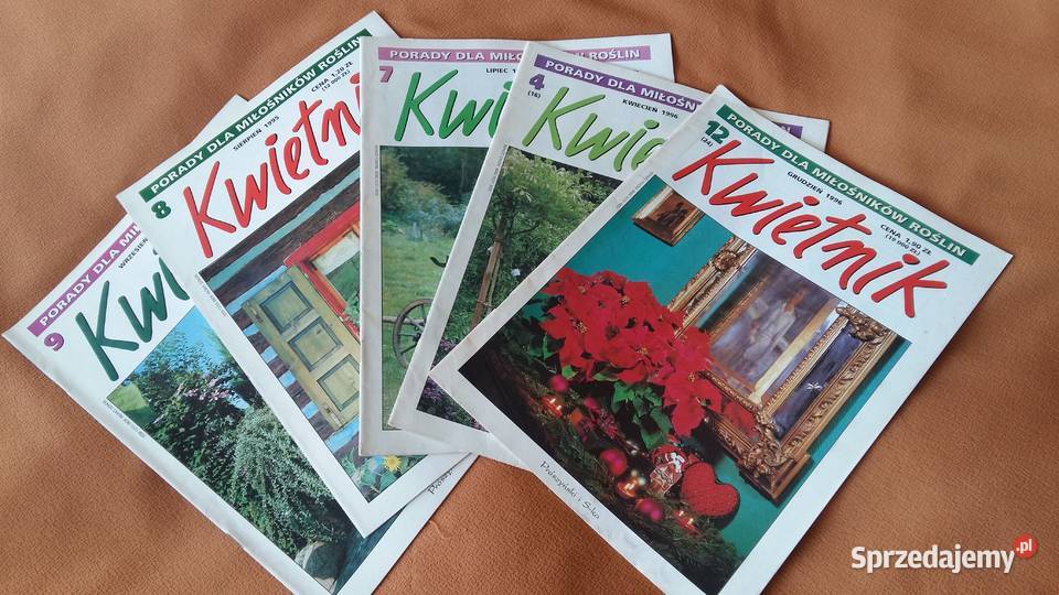 Czasopismo Kwietnik kilka egzz 1995 i 1996r łódzkie Łódź