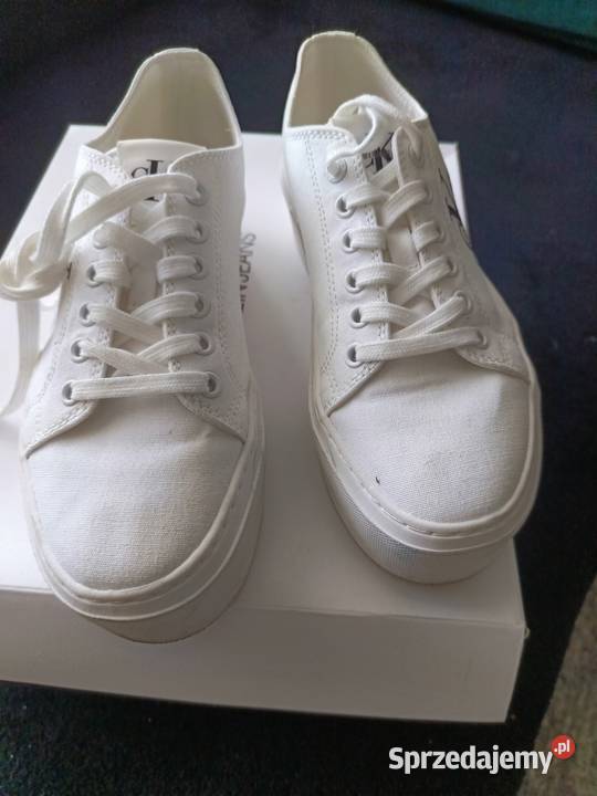Calvin klein sneakersy trampki nowe biały Wejherowo