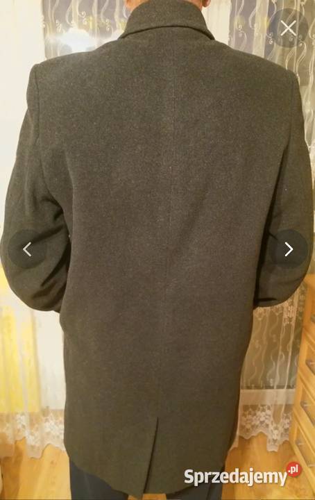 Płaszcz męski wełna w składzie Lubin