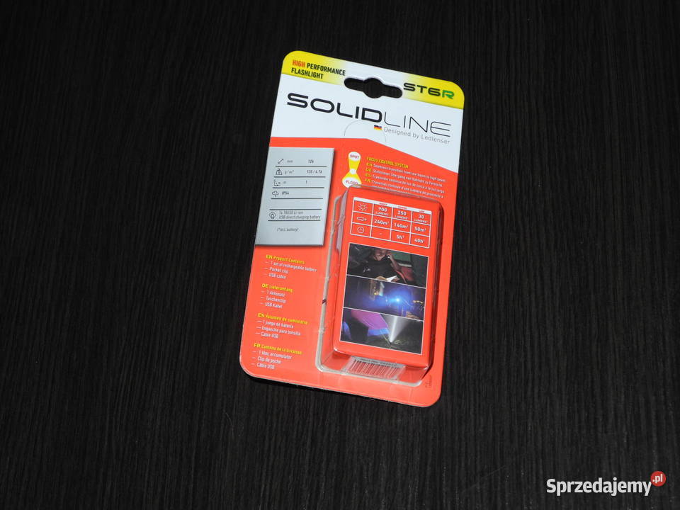 Mocna Latarka LED Ledlenser Solidline ST6R Black