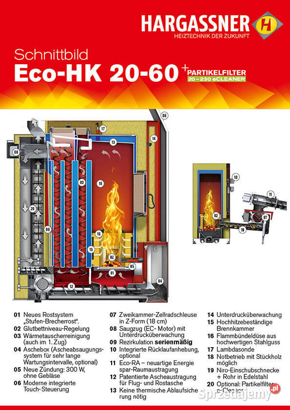 HARGASSNER kocioł zrębka pellet trociny piec CO Białystok