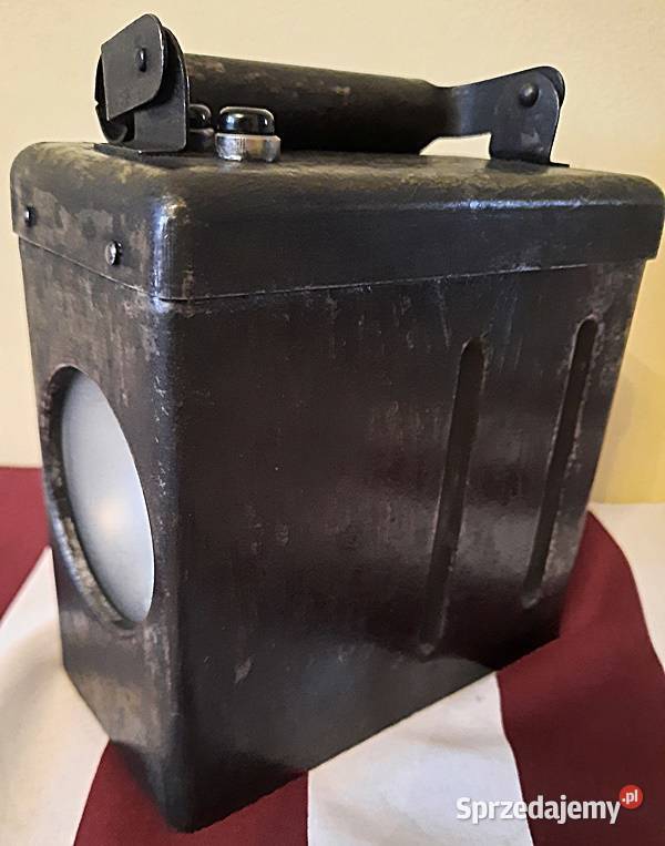 Lampa górnicza na akumulator radziecka lata 60 wielkopolskie Ostrów Wielkopolski