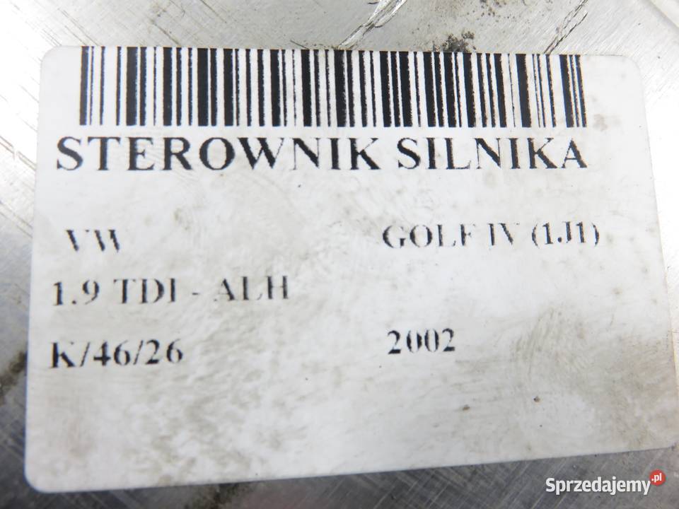 STEROWNIK VW GOLF IV 1J1 19 TDI 90 ALH