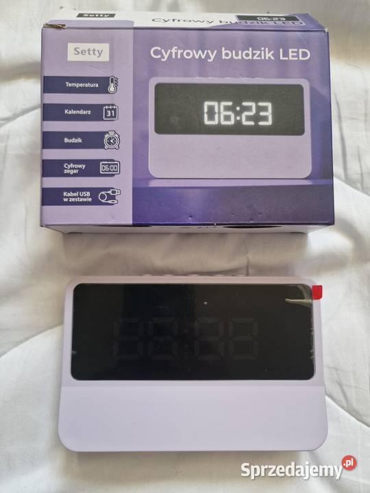 NOWY Budzik cyfrowy Setty z termometrem i Wrocław