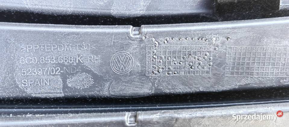 6C0854662C RYP VW POLO nakładka prawa czerń osobowe Rożnów