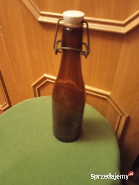 Butelka piwa z porcelanką 03 l PRL wielkopolskie