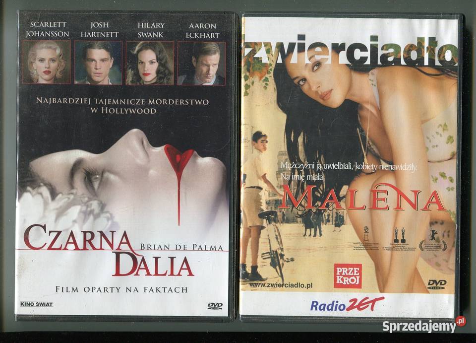 Czarna Dalia Malena 2 filmy na DVD DVD Filmy Szczecin sprzedam