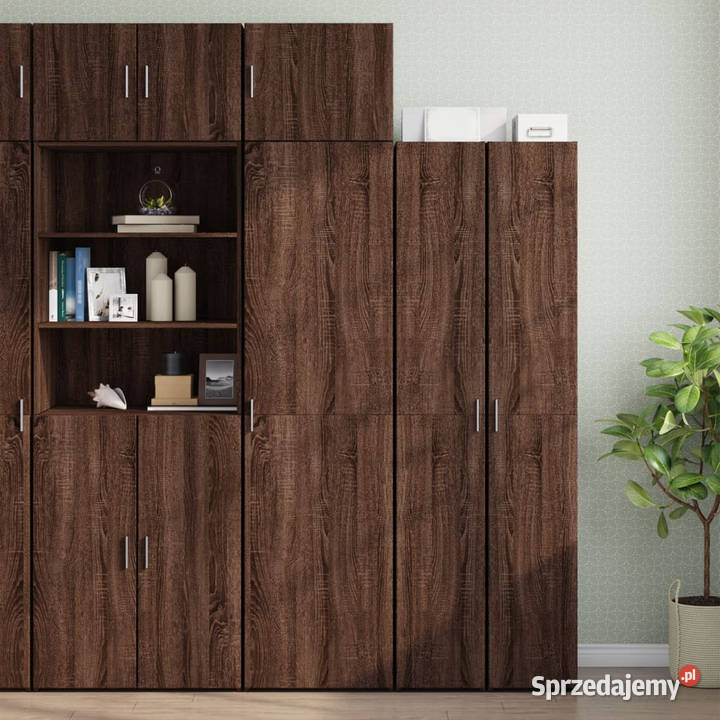 Wąska szafka brązowy dąb 50x425x225 WM3281307 Warszawa