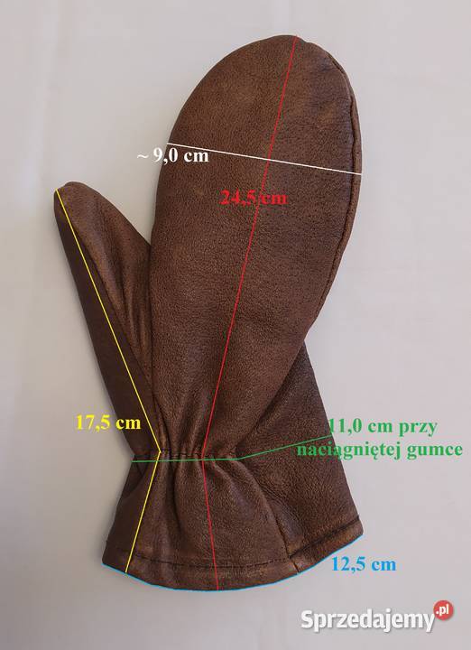 Rękawice z gumką SKÓRA Hajnówka