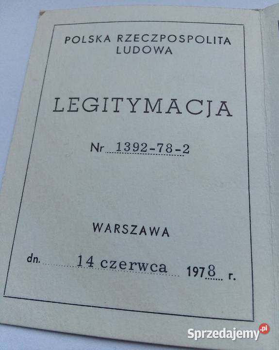 KRZYŻPOLONIA RESTITYTA PUDEŁKO LEGITYMACJA ŁADNY Kolekcje Legionowo