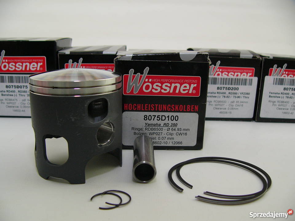 TŁOK komplet tłokowy WOSSNER 6494 mm RD 350 YFZ Silniki i osprzęt