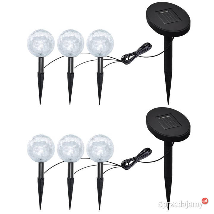 Lampy ogrodowe LED 6 z panelami solarnymi i Warszawa
