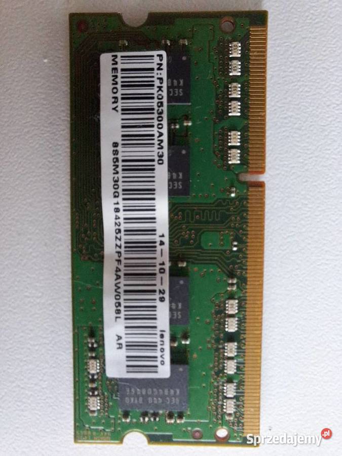 Pamięć ram DDR3L Lenovo Z50 2x4gb DDR3 Ząbki