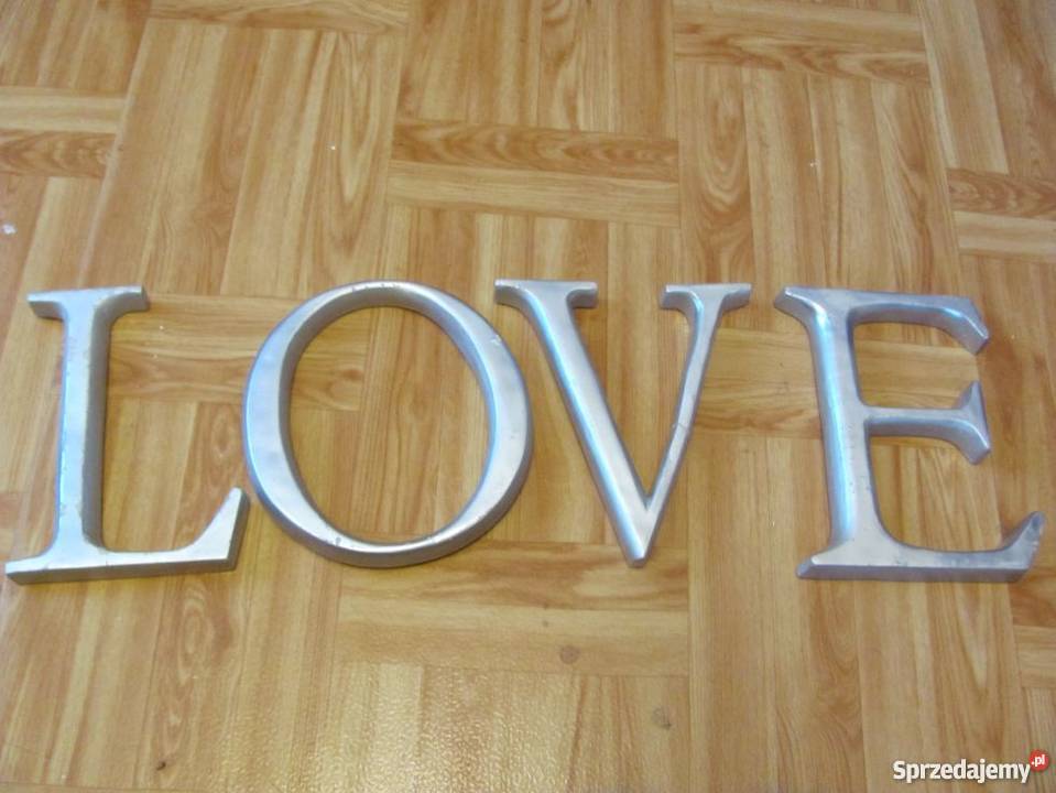 napis LOVE 23 wysokości liter Zamość
