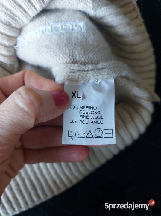 sweter wełniany Recman męski na zamek merino Poznań