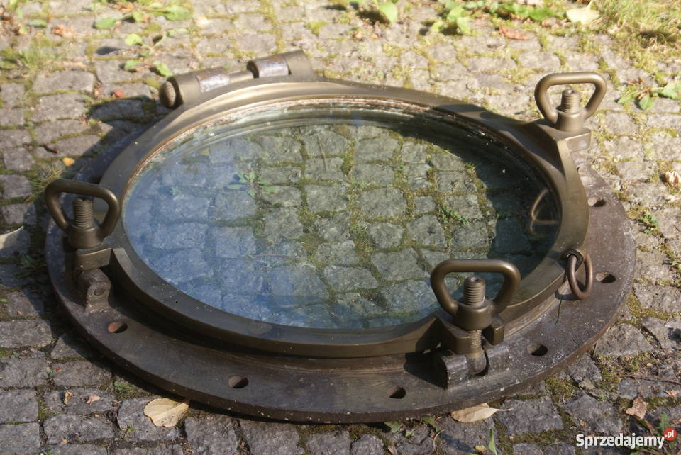 Duży oryginalny mosiężny bulaj średnica 62 Kolekcje Warszawa