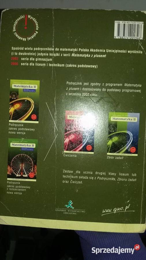 matematyka 2 liceum używane podręczniki szkolne Warszawa