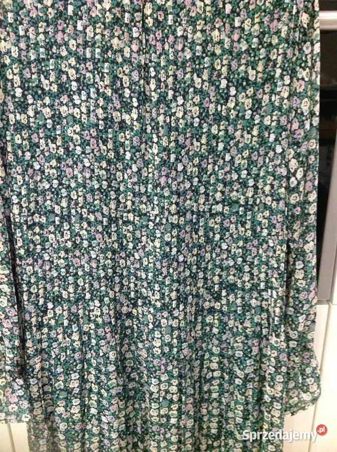 Sukienka Damska ICHI ML NOWA zielona Kwiatki różowy Nowa Sól
