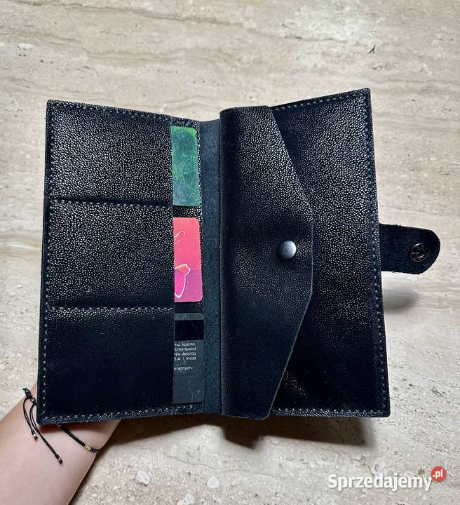 Portfel ręcznie szyty ze skóry naturalnej Pozostałe