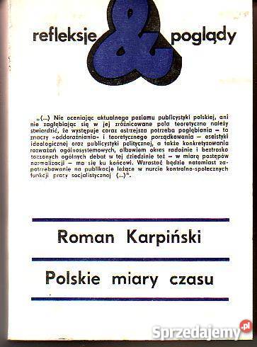 8940 POLSKIE MIARY CZASU ROMAN KARPIŃSKI Czyrna