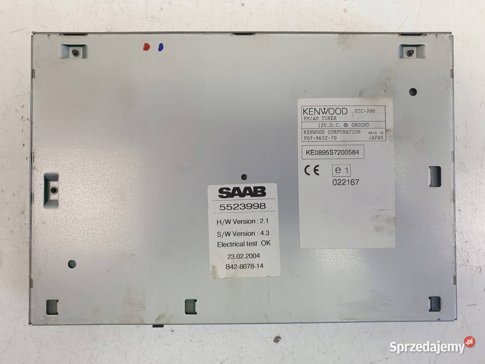 Saab 95 95 lift TUNER RADIO FM AM 5523998 Sprzęt audio fabryczny Rudka