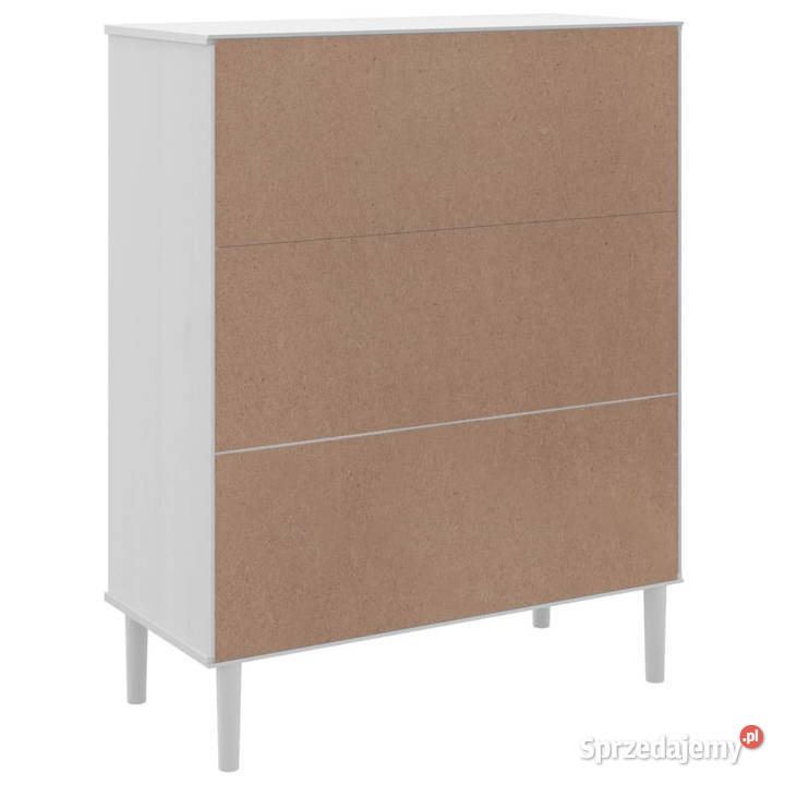 Szafka SENJA imitacja rattanu biała 90x40x112 Warszawa