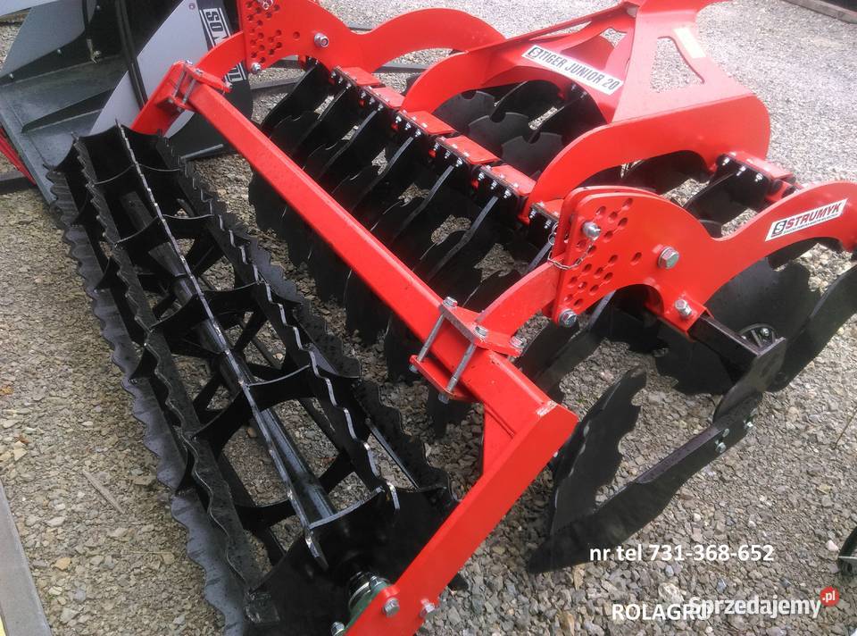 Brona talerzowa z wałem ekrany boczne nieuszkodzony