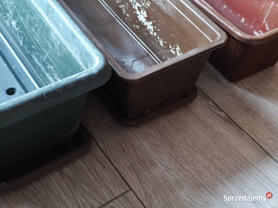 plastikowe skrzynki balkonowe korytko korytka wielkopolskie Poznań