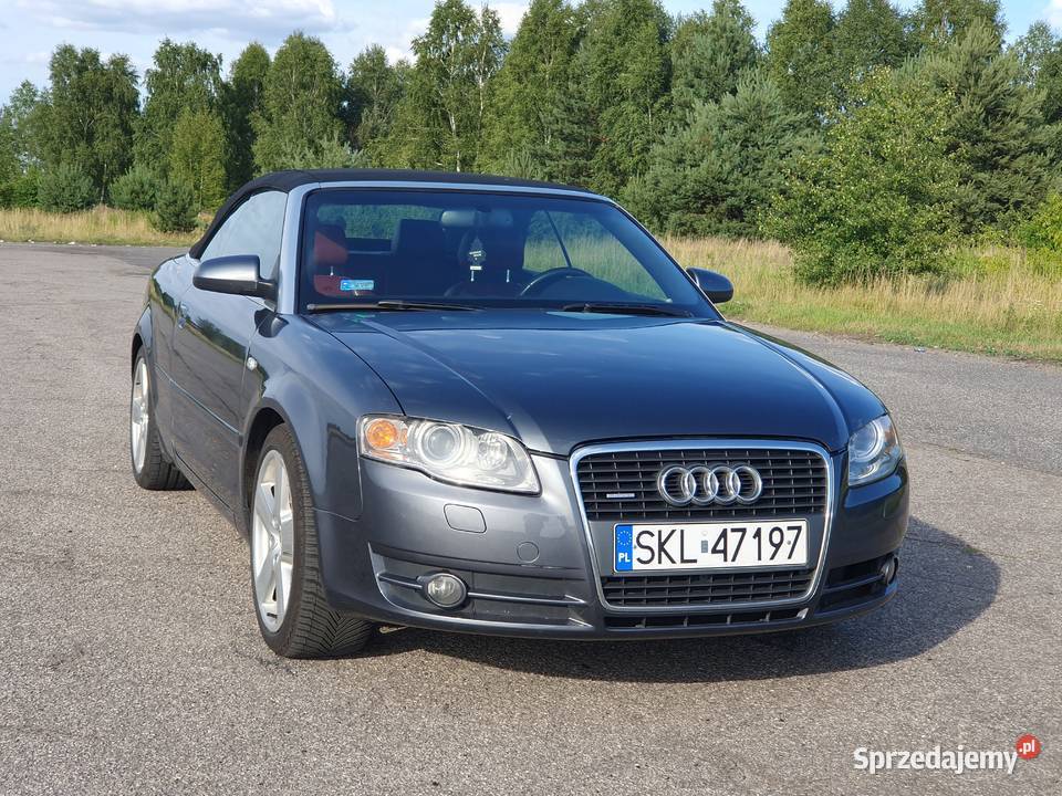 Audi A4 Cabrio stan czerwona skóra kabriolet radio Kłobuck